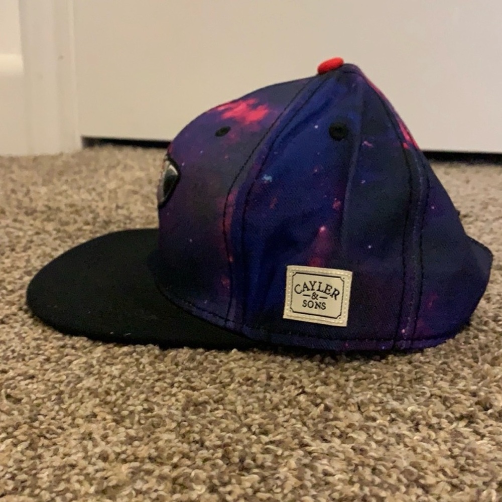 Space-Themed Cap with Houston Rockets Design - Picture 2 of 4